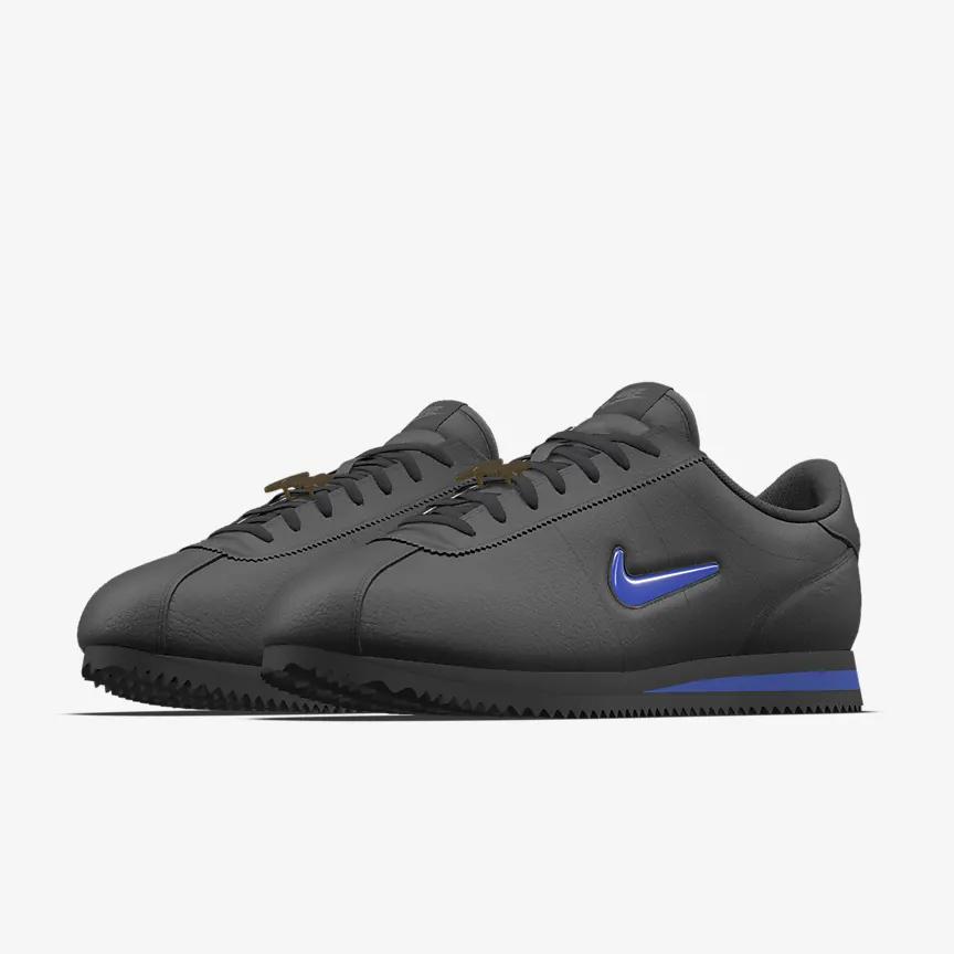 Giày Nike Cortez Unlocked By You Nữ Đen